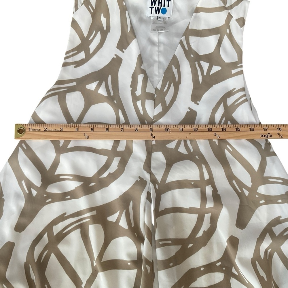 WHIT TWO Anthropologie Abstract Print Sleeveless Maxi Dress Size M - Picture 6 of 8
